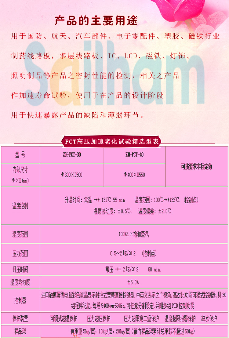 HAST高度加速老化黄片APP香蕉视频選型表介紹